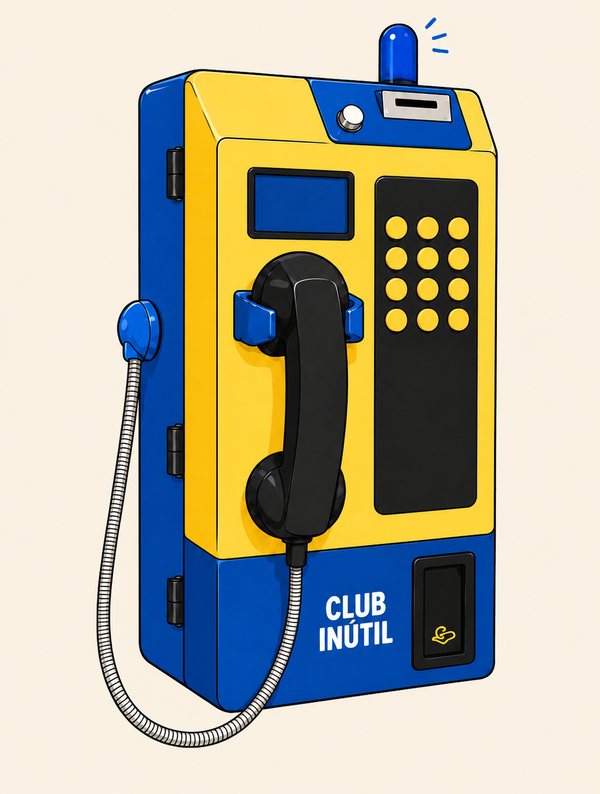 Cabina telefónica Club Inútil