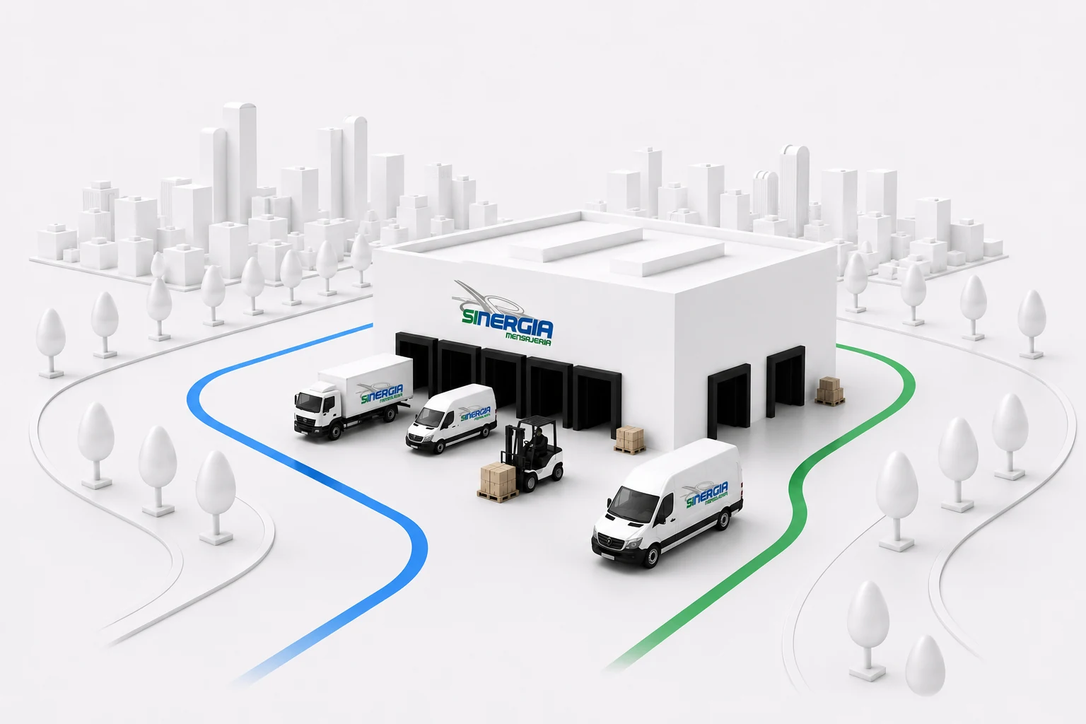 Centro logístico Sinergia en Madrid, símbolo de capacidad operativa